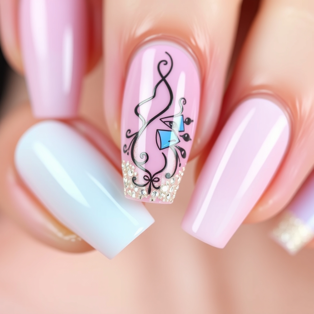Pose d'extension ongles